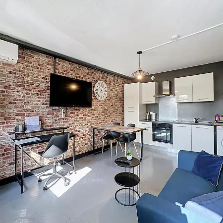 Cocon Bleute - Proche De La Gare - Climatisation Appartement *
