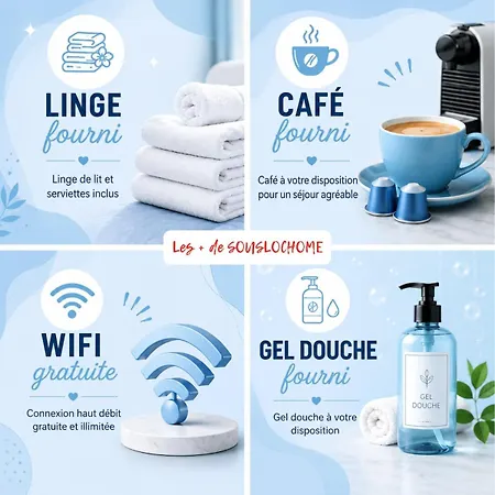 Cocon Bleute - Proche De La Gare - Climatisation * Agen