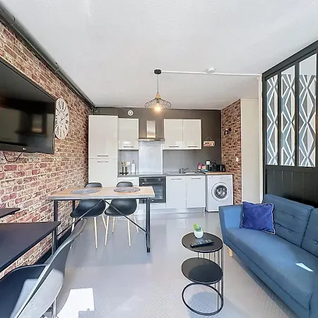 Appartement Cocon Bleute - Proche De La Gare - Climatisation